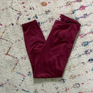 Velocity Burgundy workout pants size large